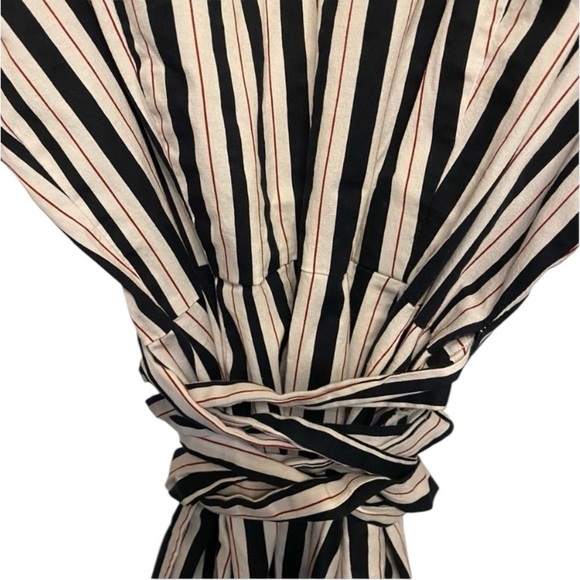 Eloquii Printed Puff Sleeve Wrap Dress Size 16, 97% Cotton - Picture 10 of 11